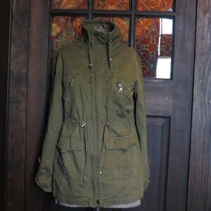 Miss London Black Label Camouflage Green Jacket